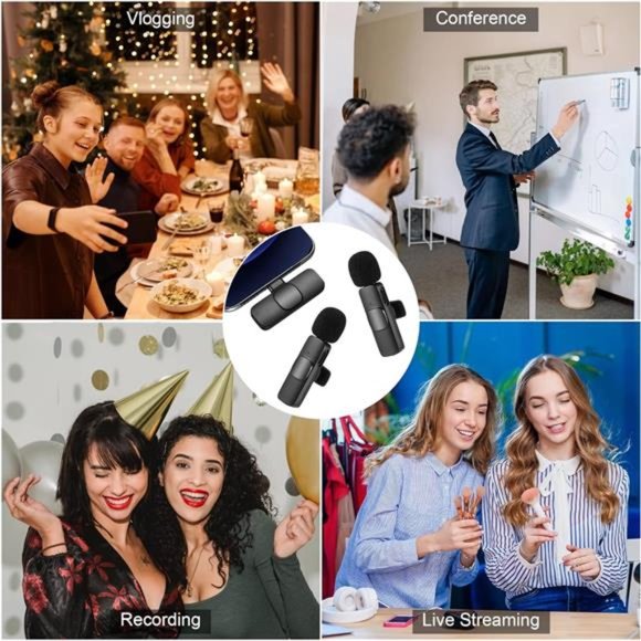 Wireless Lavalier Microphone for Phone(USB-C), Dual Wireless Microphone - Picture 7 of 8